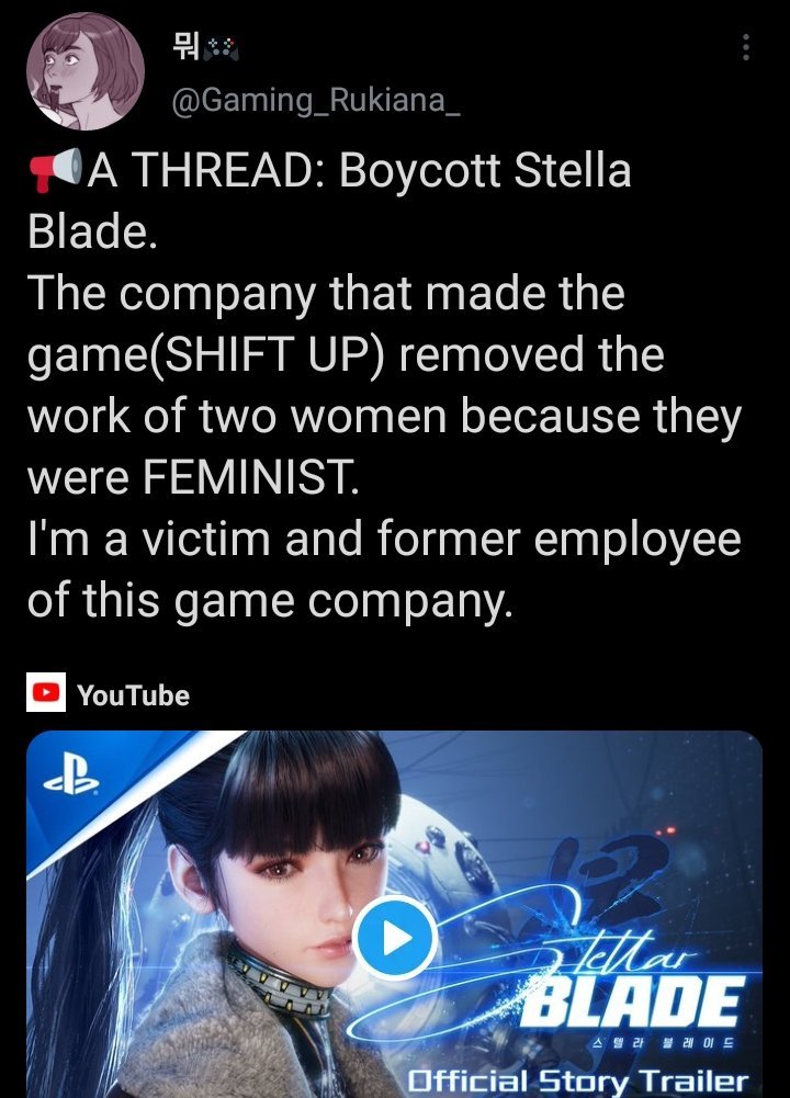BASEDPLAYER0's tweet photo. Just a reminder because I almost got swept up in this:

✅️ Shiftup is the company that allegedly fired two women "because they were feminist."

 ✅️ They broke the trend of the uglified female characters and normalized sexy again.

✅️ Nothing about Jerome's job description includes being hired *for the purpose* of DEI, ESG, or anything lame like that.

✅️ Shiftup has ended their relationship with SONY and is now SELF-publishing the sequel. Meaning they have more power.

If that's not enough good for you, then consider this:

 ✅️  Jerome's LinkedIn has currently been scrubbed of the word DEI. 

I really don't think Korea plays with that. 🤷🏿‍♂️