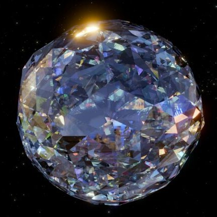 NightSkyToday's tweet photo. JUST IN🚨: NASA Found A Diamond In Space That Is 5 Times Bigger Than Earth! https://t.co/bDbKN5udFm