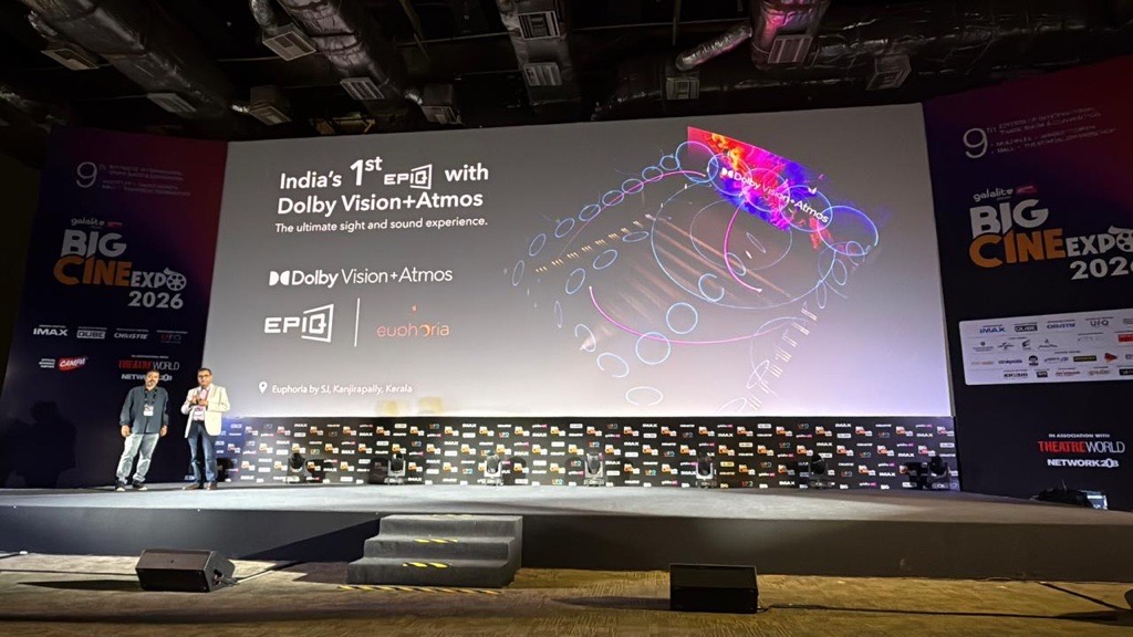 epiqcinema's tweet photo. At Big Cine Expo, we marked the beginning of a new chapter for premium cinema.

@qubecinema and @Dolby are joining hands to take EPIQ to the next level, with Dolby Vision and Dolby Atmos coming together to create an even more immersive large-format experience.

And this is just the beginning: 30 EPIQ screens planned across India over the next three years.

The future of premium cinema is getting bigger, brighter and more immersive. And we’re only getting started.

https://t.co/IgBOH3dh5K
