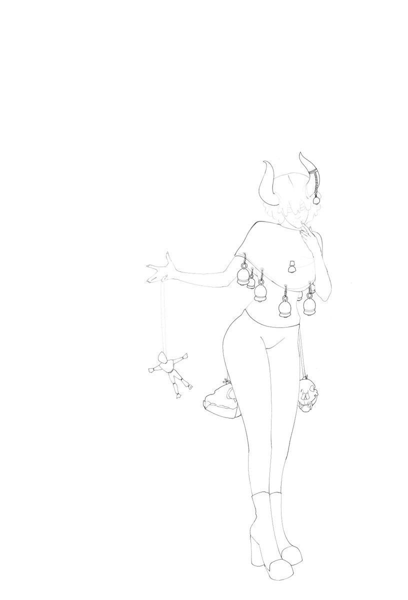 s0ra_te's tweet photo. I got really lazy with the lineart for this particular one, Anyways I will added every other detail during rendering https://t.co/wSU0fiKGy8