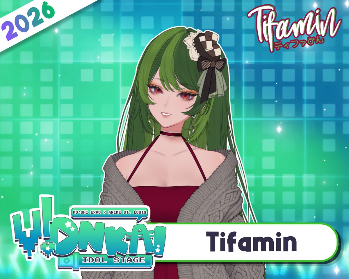tifamin's tweet photo. 【V-ONKAI IDOL STAGE!】

I'm coming back to the stage! This is my first con performance since 2021 🤯

If you're going to #MOshiExpo2026 , please check us out 💖

➡️ September 13 @ 11 AM CDT
➡️ Regency Ballroom https://t.co/VuE5URcsy3