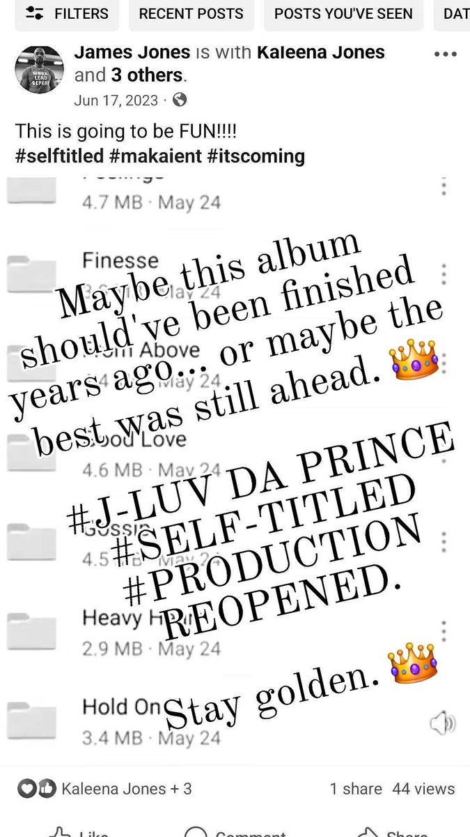 iamjluvdaprince's tweet photo. THE SELF-TITLED ALBUM IS BACK IN PRODUCTION. 👑🔥

June 17, 2023.

That was when I was talking about finally getting into the mixing stage of my self-titled debut album. The songs were recorded. The vision was there. I thought I was getting ready to finish it.

Then life happened.

That fall, I started going through a lot personally. I had to step away, regroup, relearn some things, rebuild some things, and honestly grow through some things.

Now here we are three years later. And I'm ready.

The only difference is that I'm not the same artist I was in 2023.

Over these last three years, I've lived more. I've learned more. I've written more. I've gotten better behind the microphone, better at production, better at recording, better at mixing, and much clearer about what I want J-Luv Da Prince to sound like.

So instead of trying to force the 2023 version of this album across the finish line, I'm reopening production.

Some of those original records are STILL crazy to me.
Do Better.
Down on Me.
FaceTime.
Fake Love 2.
Feelings.
Finesse.
From Above.
Good Love.
Gossip.
Heavy Heart.
Hold On.
And there's more.

But after three years, some of the beats I originally recorded to, aren't available for lease anymore.

That means I've got decisions to make.

Some songs may stay exactly where they are. Some may get completely re-recorded. Some may get rewritten. Some songs I love may get brand-new production built around the original idea. Some may not make the album anymore.

And I'm definitely adding NEW records because there is no way I'm going to ignore everything I've experienced, written, and learned over these last three years.

I'm not trying to recreate 2023.

I'm taking the strongest pieces of what I started back then and combining them with the artist I am NOW.

And for any older records where the original production can't legally be cleared, I'm going to handle it the right way. If the original producer and I can work something out, beautiful. If not, I'll rebuild the record around new production instead of throwing away a song I still believe in.

Because the song might still deserve to live even if the original beat can't come with it.

So no, I'm not starting over.
I'm finishing what I started — with three more years of life behind it.

Maybe this album should've been finished years ago.
Maybe it wasn't supposed to be.

Because listening back now, I already know there are things I can do with these records today that I couldn't have done then.

Better performances.
Better vocals.
Better production.
Better mixes.
Better writing.
More emotion.
More experience.
More J-Luv.

So for everybody who has followed this music journey and remembers when I first started talking about this album...
IT'S ON AND POPPING AGAIN. 👑

The self-titled debut is officially back on the table.

Songs are getting reviewed.
Production is getting reevaluated.
Records are getting rebuilt.
New music is getting added.

And this time, we're taking this thing all the way across the finish line.

Three years later...
J-LUV DA PRINCE — SELF-TITLED.
Production reopened.

Maybe I lost some time.
Or maybe I gained exactly what the album was missing.
The best might still be ahead. 👑

#JLuvDaPrince #SelfTitled #DebutAlbum #NewMusic #IndependentArtist #AlbumMode #StudioMode #MusicJourney #ComingSoon #StayGolden