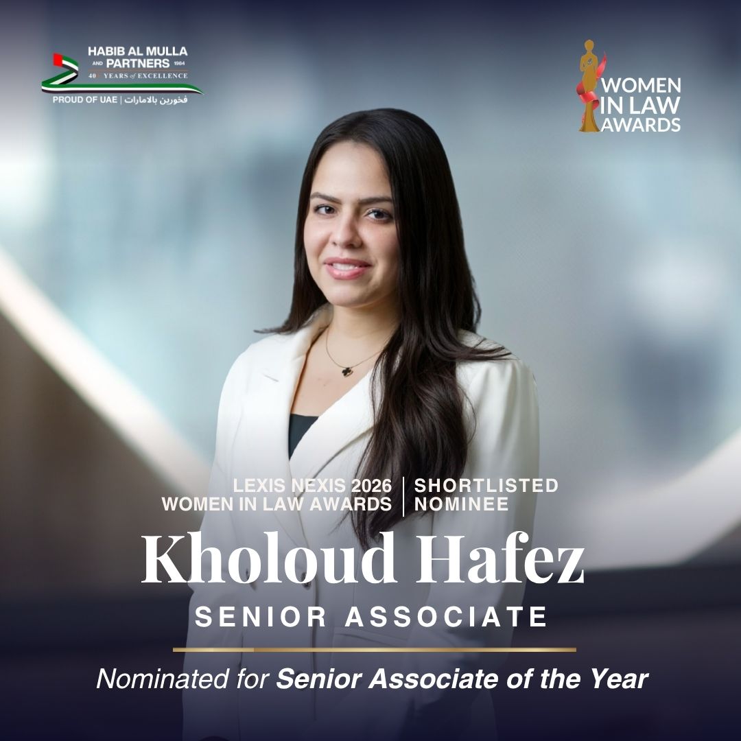 HAMPartnersUAE's tweet photo. We are pleased to share that our Senior Associate, Kholoud Hafez, has been shortlisted for 'Senior Associate of the Year' at the LexisNexis Middle East Women in Law Awards 2026.

A dedicated and highly regarded member of our team, Kholoud’s nomination reflects her hard work, professionalism, and contribution to the legal industry and the clients she serves.

We extend our sincere thanks to LexisNexis Middle East for this recognition and wish Kholoud the very best at the awards ceremony.