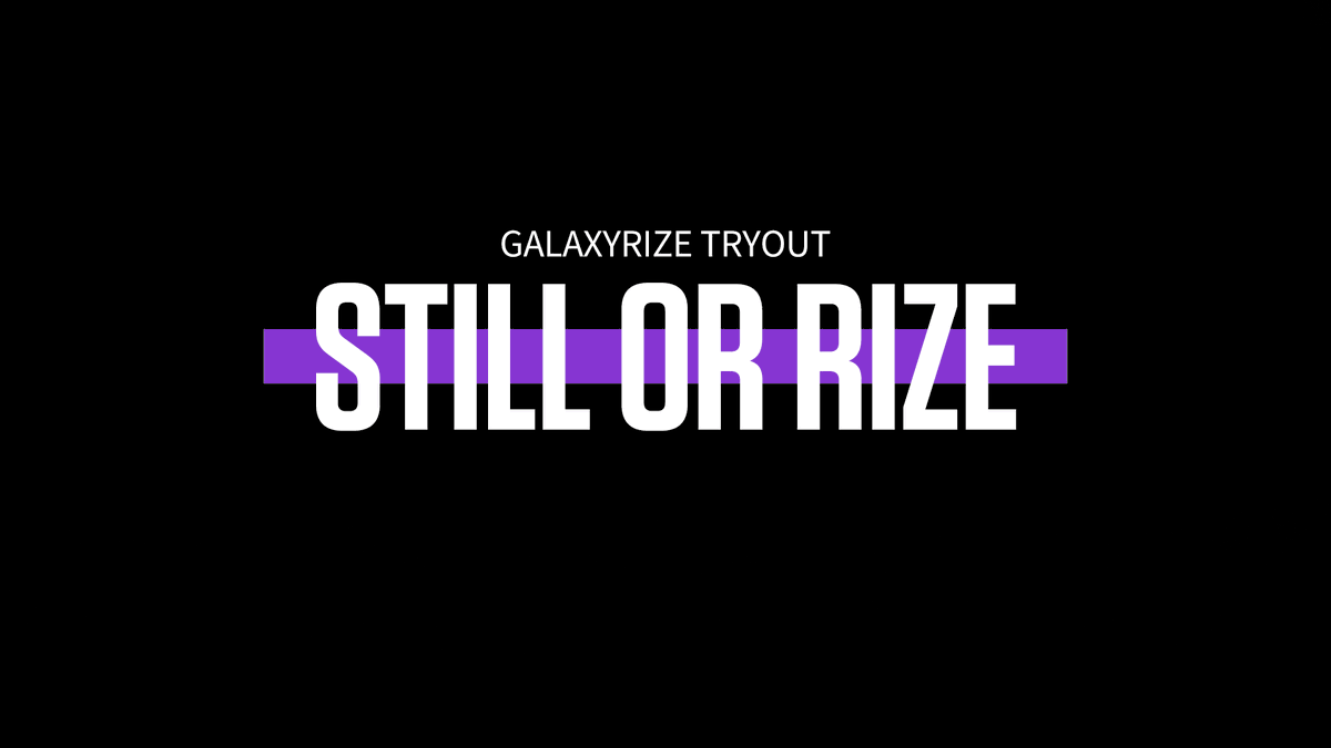 GR2galaxyrize's tweet photo. 止まるか、昇るか──
その覚悟がある人だけ来てくれ。

GALAXYRIZE TRYOUT「STILL OR RIZE」
新メンバー募集スタート🟣

▼応募方法
https://t.co/etyWLeqx0f

挑戦者求む。
#GALAXYRIZE #STILLORRIZE https://t.co/AuNirF9oJU