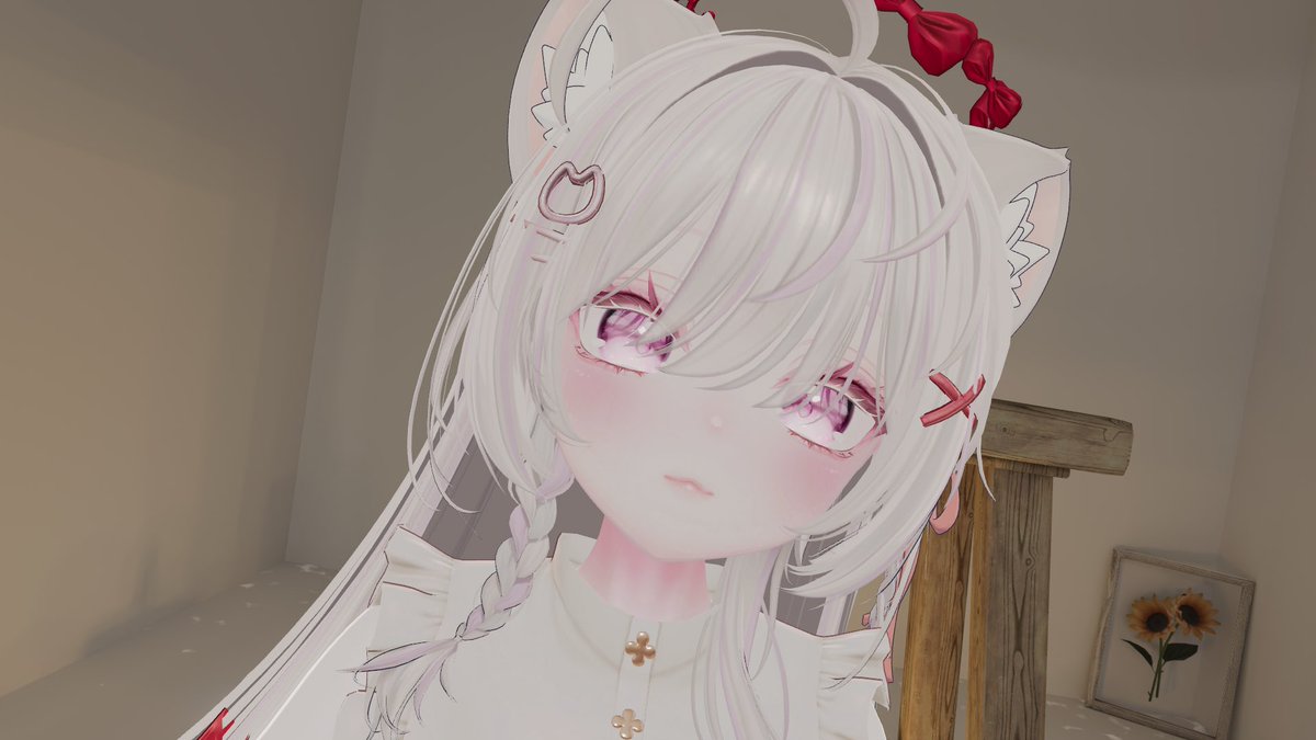 akane_vrc_'s tweet photo. 改変してた、、けど笑ったりしたらチークのエラーで肌色変なことになるし、
そもそもなんかおかしくて、編集出来なくなったりして、
ここまでで作業ストップかかりましたฅ^•ω•^ฅ

また時間ある時になおします、、たぶん、、 https://t.co/YnoAntBLew