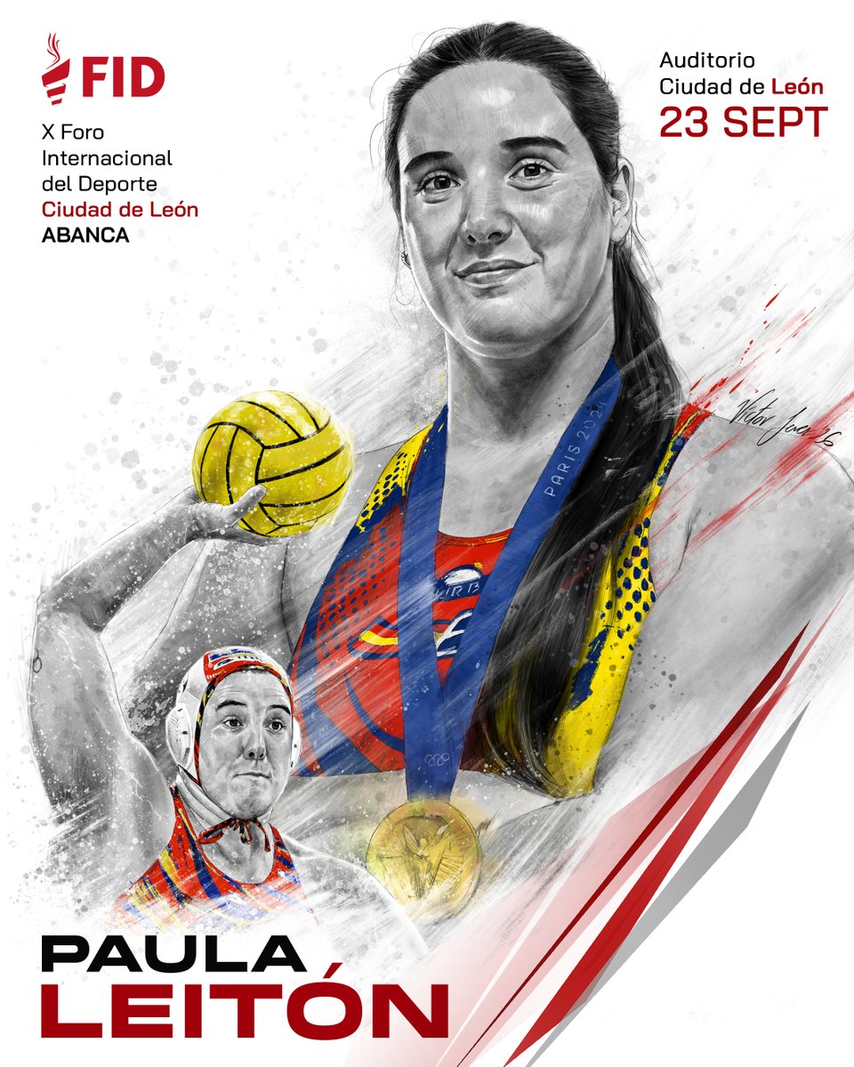 ForosFID's tweet photo. 🤽‍♀️ Paula Leitón, será protagonista del X FID León ABANCA.
Campeona olímpica, referente del waterpolo español y una voz que ha decidido romper moldes y cambiar paradigmas.
El 23 de septiembre compartirá en León su historia.
🎫 Entradas: https://t.co/PL6BymTj2u https://t.co/x7sBDvXmOw
