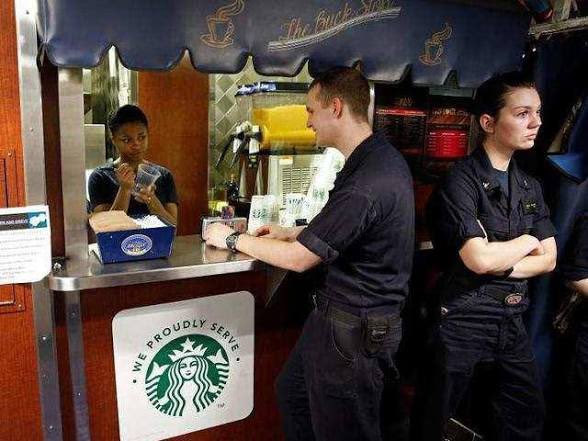 RealitySalesman's tweet photo. 🚨BREAKING NEWS: Sources onboard the USS Abraham Lincoln (CVN-72) are reporting the Starbucks aboard the ship has not been restocked in weeks. Sources say Sailors have been brewing their own coffee from coffee grounds and hot water, stoking outrage among Democrat law-makers. https://t.co/78gtKjxRjO