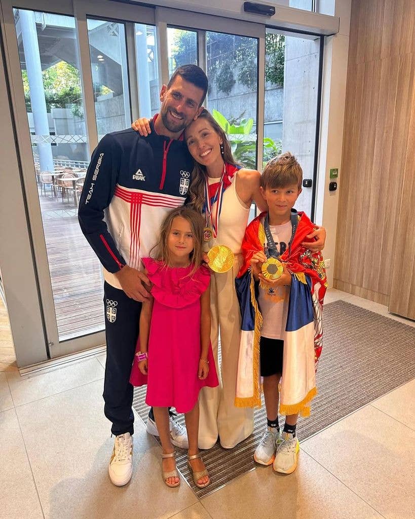 rishi45kumar's tweet photo. Novak is living the childhood that he never had through our kids 🥹

🗣️ Jelena Djokovic https://t.co/ITafILqpy9