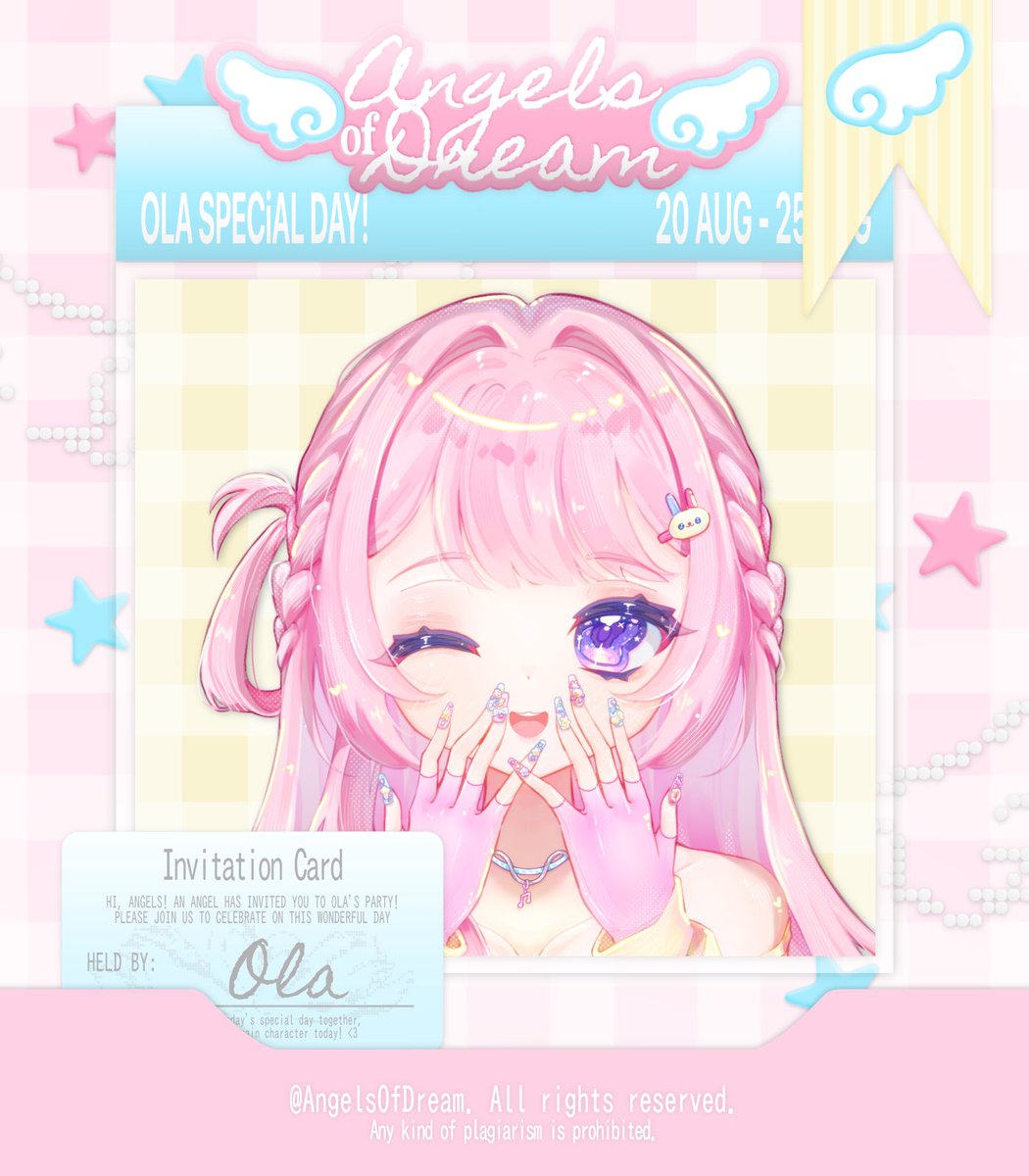 AngelsOfDream's tweet photo. any interaction are appreciated..! 🪽

hello angels! we are thrilled to invite you to celebrate Ola Special Day, lovingly sponsored by @iEatStarfish! 🤍

a free layout by request has been delivered to one winner, kindly check this thread for more information <3 

#bealanja https://t.co/ju1R3YBH32