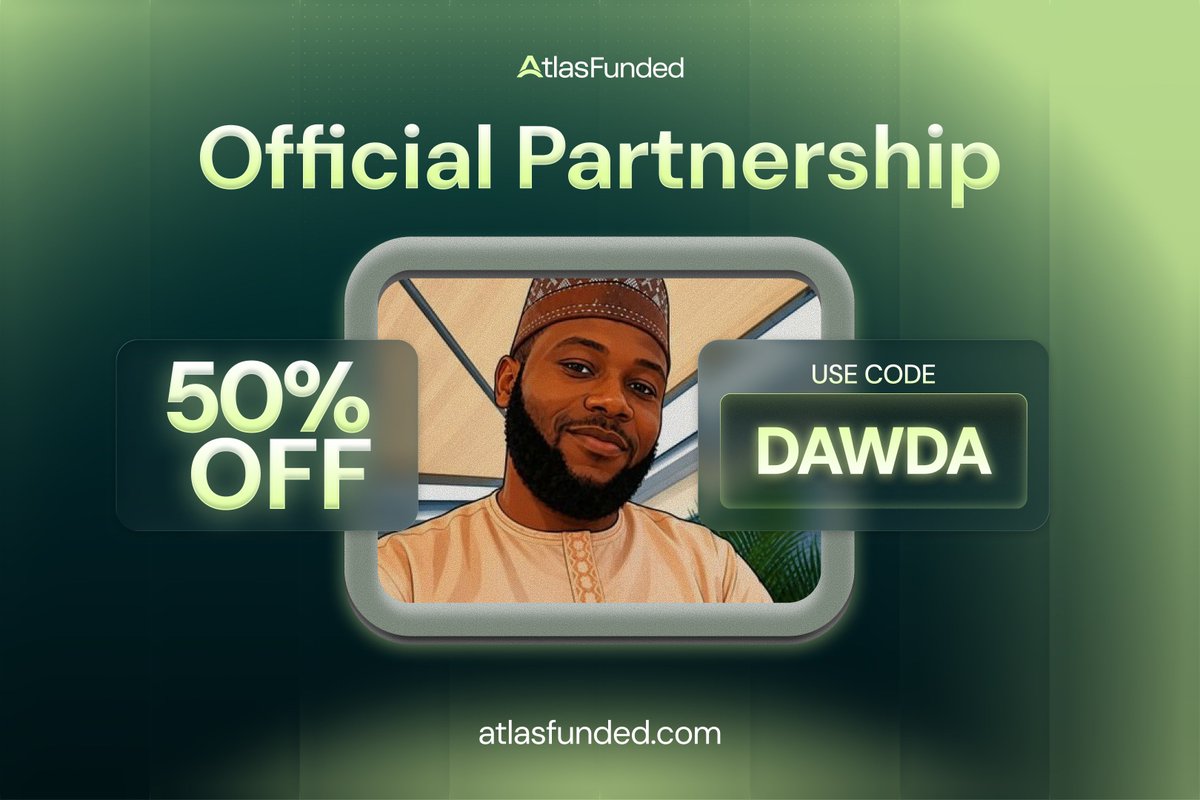 DawdaOntop's tweet photo. 🚨Partnership announcement🚨

$5
That's the entry on @atlasfunded's Access Challenge, and it's a big part of why I've partnered with them.
They also run zero consistency rules on instant accounts, so you trade your way and keep what you make.
50% off sitewide with "DAWDA"
https://t.co/oGUxY7ZMAI