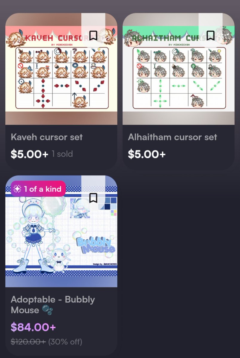 MI3CHICKEN's tweet photo. [HELP RT <3]

Hello, i just need around $3-$5 bucks to withdrawal my money because i need it soo much 🥲
It would be so helpful if you comms me or buy a cursor set from my shop <3

#Vgencommission #opencommission https://t.co/7BiYceeg5v