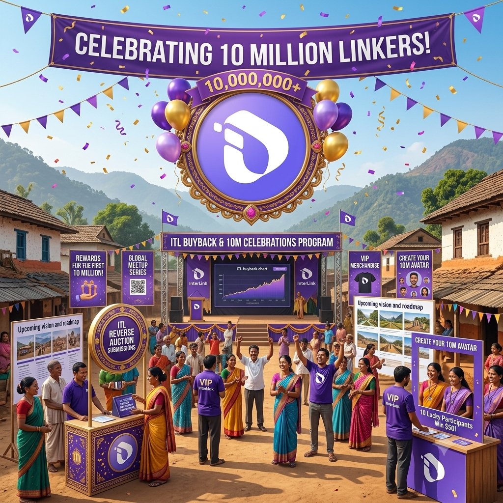 JoshuaInterlink's tweet photo. To celebrate our 10 Million Linkers, we are rolling out an incredible celebration program:
​🔹 Reverse Auction Buyback for ITL holders
🔹 Special gifts for the first 10M Linkers
🔹 Global Offline Meetup Series
#ITLG #InterLink #ITL #WeAreTheFirst10MLinkers https://t.co/KOkU9fvIx7