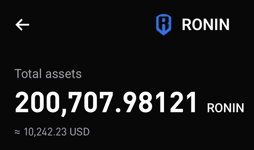 fairbanks__'s tweet photo. Just bought 200k RON.

Not sure if this is a local bottom for the broader crypto market, but everyone wanted to buy RON when it was $1-$4. But now, the sentiment around it has become so negative lately.

If there’s one thing I’ve learned from investing, it’s that I’d rather buy something I believe is valuable when no one is talking about it than chase it at the top.

I still believe in web3 gaming somehow, and RON is probably one of the best chains in that space.

@Ronin_Network  #ronin #RON