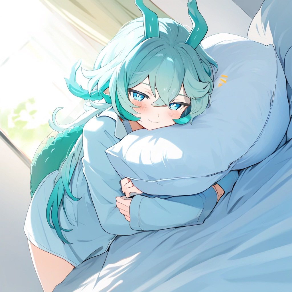 Kuroria_AI's tweet photo. ……そろそろ寝ようかな。
でも、もう少しだけ話していたい。

#AIart #オリジナルキャラ #シオン #パジャマ #枕 #微笑み #日常 #可愛い #おやすみ https://t.co/MiIciAWeq1