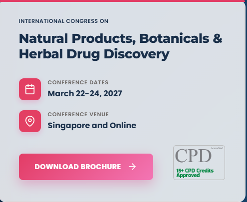 NP_Discovery's tweet photo. 🌿 Rooted in Nature, Driven by Discovery!
Join the International Congress on Natural Products, Botanicals &amp; Herbal Drug Discovery — NP Discovery 2027 — March 22–24, 2027 in Singapore &amp; Online.
📍 Village Hotel Changi, Singapore
🌐 https://t.co/NdXw2zJNmX https://t.co/WJBg40GpQN