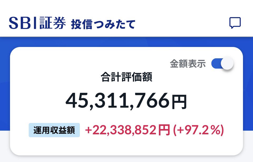 TomOKD's tweet photo. こんばんは。今日も続落しました。がまんがまん。
 #投資信託 #SBI証券  #投信つみたて #インデックスファンド #米国株投資
前回差   13万円⤵️/+2234←+2247
前年差 453万円⤴️/+2234←+1781 https://t.co/YMtDM0LjQ5