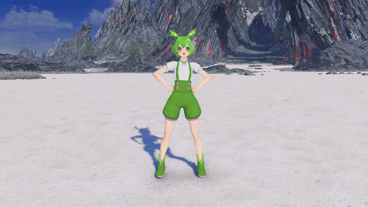 sega_pso2's tweet photo. 「ずんだもん」とのコラボ開催中！！
ログインボーナスでもらえるチケットで、毎日10回コラボSPスクラッチが引ける！
かかさずログインして「ずんだもん」のアバターアイテムを獲得しよう！

登場するラインナップの一部をご紹介！①

#ずんだもん #NGS #PSO2NGS https://t.co/Qs1CW9lwAd