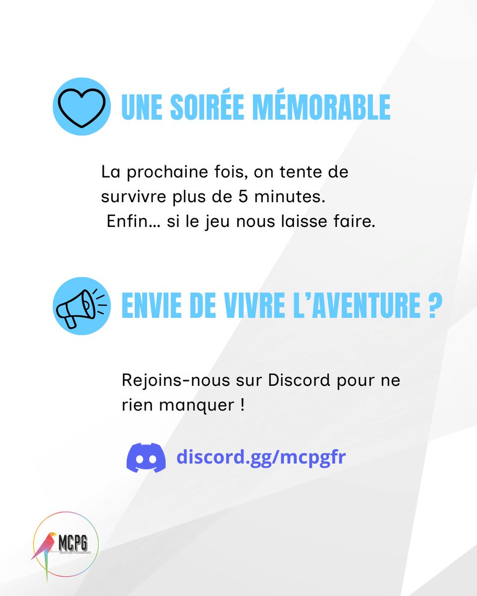 MCPGfr's tweet photo. 🩸 Le retour de notre animation Dead by Daylight !

🐰 Un lapin cauchemardesque
🔪 Jason
🦠 Une épidémie
😱 4 survivants… et seulement 1 point au compteur !
🏆 Tueurs 2 – Survivants 1

On pensait être prêts. On avait tort. 😂

#DeadByDaylight #DBD #MCPG https://t.co/0Z8EdGU15G