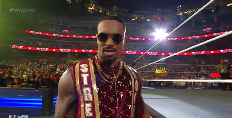 DFW_Wrestling's tweet photo. @AdamCarl2005 @TrueMarcusCreed's theme hits. The DFW National Champion steps out, hyping up the fans as he charges to the ring, He walks slowly to the ring, making the moment count. He steps in between the ropes. The crowd chanting his name. https://t.co/KZikXk92U8