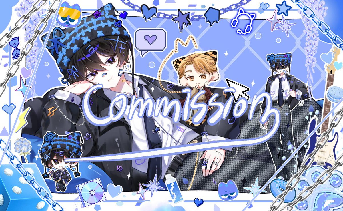 comu_32's tweet photo. #Commission #커미션

신청 감사합니다💙🖤🐱 https://t.co/ryKaE5cxNe