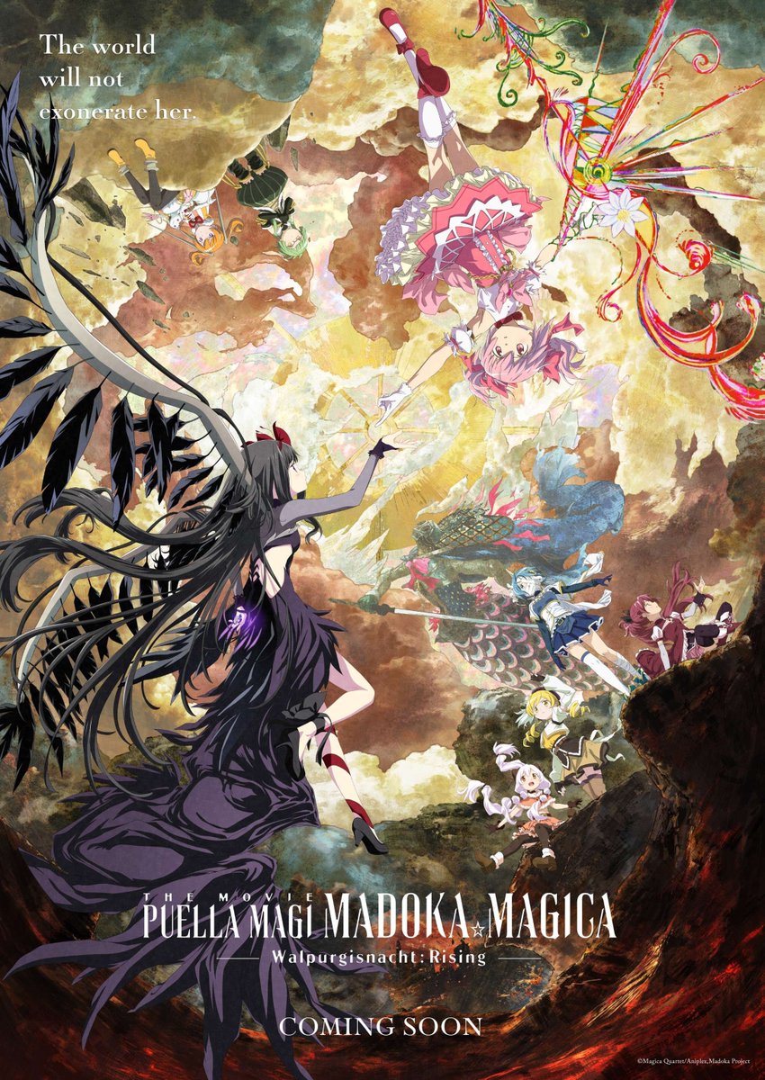 _ANIMEse's tweet photo. O filme PUELLA MAGI MADOKA MAGICA - WALPURGISNACHT: RISING- terá duração de 2 horas.

Estreia: 28 de agosto no Japão. 
Estúdio: SHAFT. https://t.co/WJCFI0zdYw