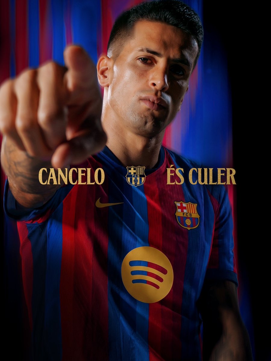 ActuFoot_'s tweet photo. 🚨 OFFICIEL ! JOAO CANCELO 🇵🇹 FAIT SON RETOUR AU BARÇA !! 💙❤️🔙

Il arrive libre.

📸 @FCBarcelona https://t.co/dyrbUo1tso