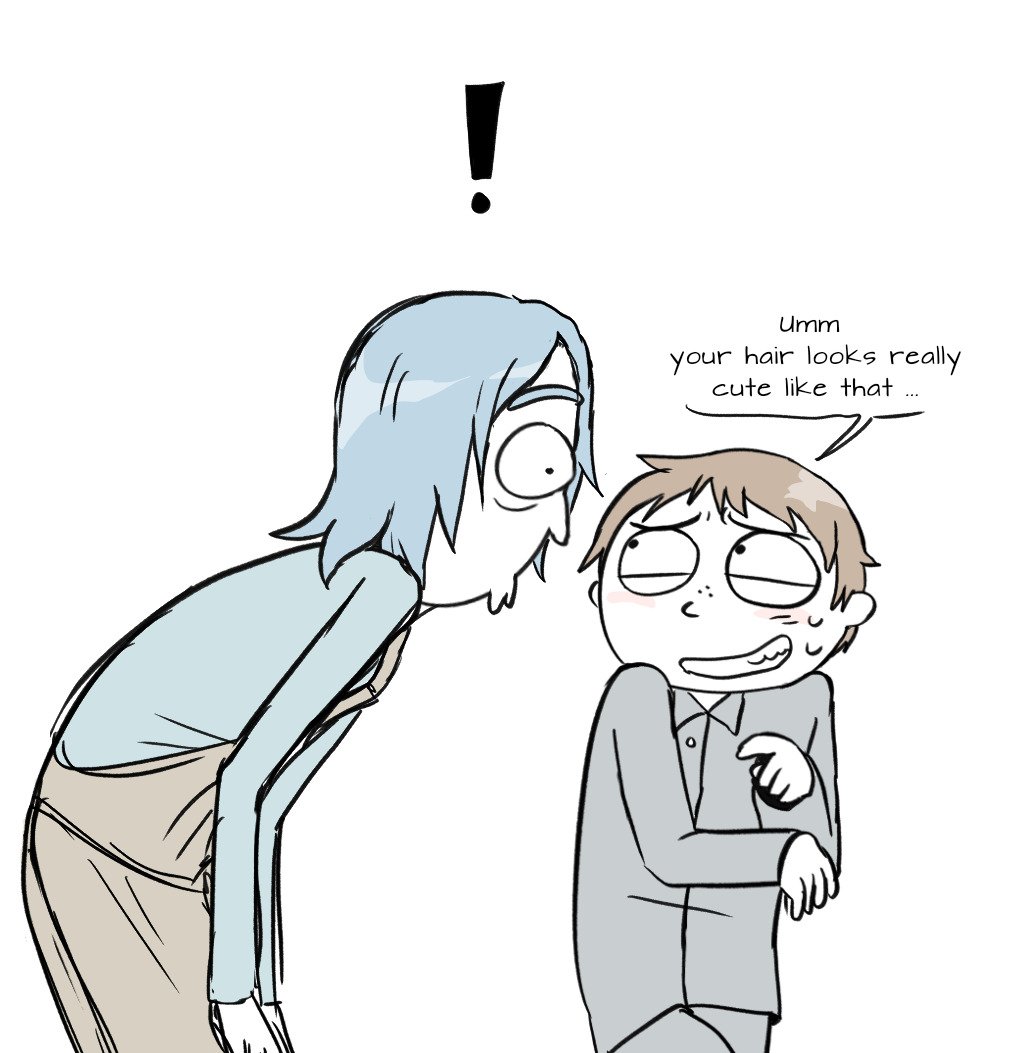 Yukkoroadz's tweet photo. Doodling wet haired Rick #Rickorty https://t.co/k4uwlfDGEo