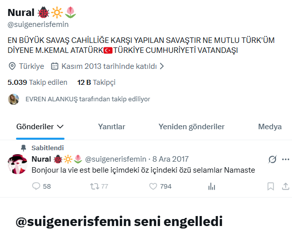 snowcem06's tweet photo. ağustosun yarısı kış ağustosu bekleyin soğuk olacak
diyen kişi
beni engellemiş
yukarda da cahillikten bahsetmiş https://t.co/V8fzo6vC3y