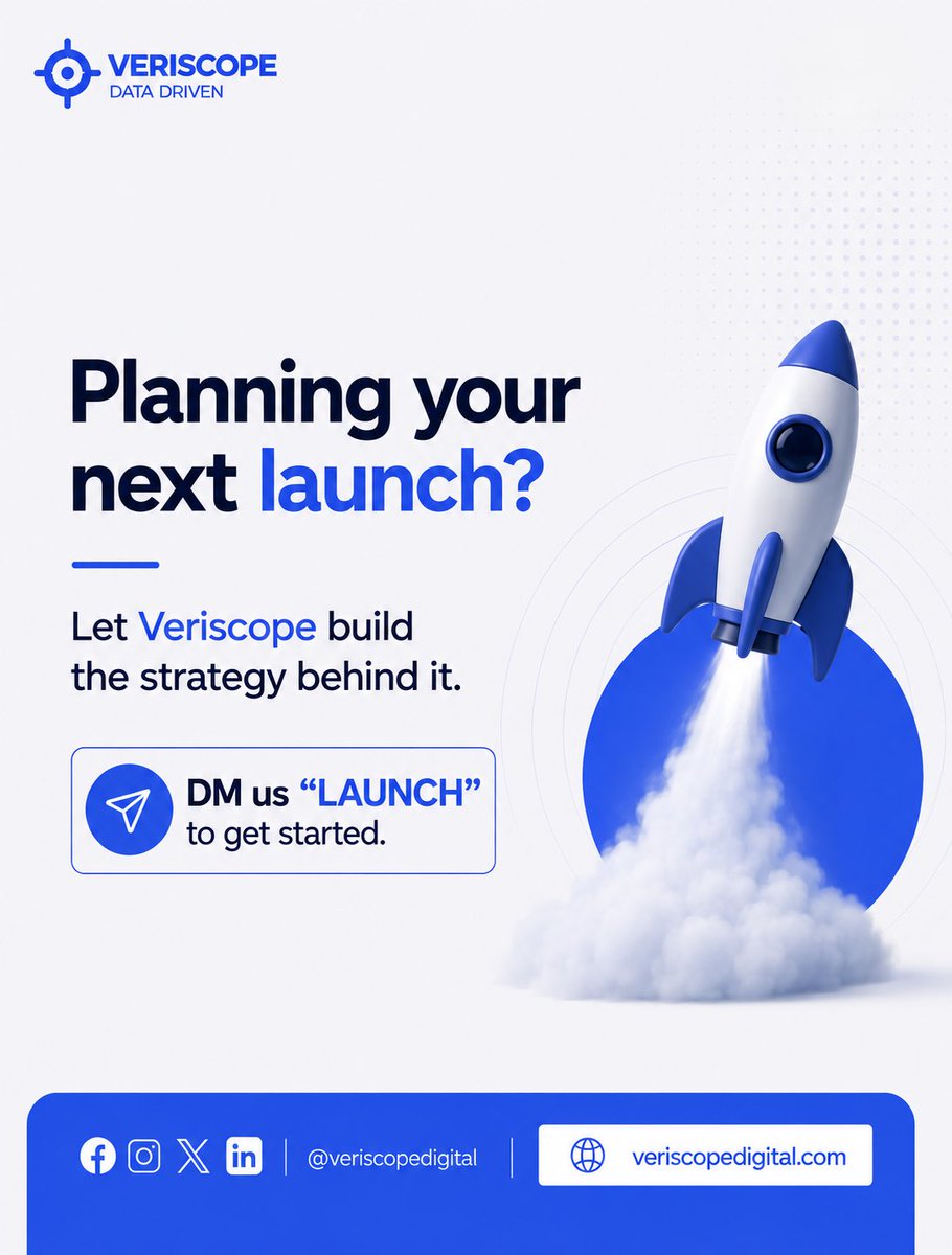 veriscope_'s tweet photo. Miss promotion, and even a great offer may go unseen.

Build each stage intentionally, and your launch becomes easier to understand, trust, and act on.

#LaunchFramework #VeriscopeDigital #StartupNigeria #BrandStrategy #SMEGrowth #MarketingClarity #FounderSupport #DigitalGrowth https://t.co/wMa4c6vOFu