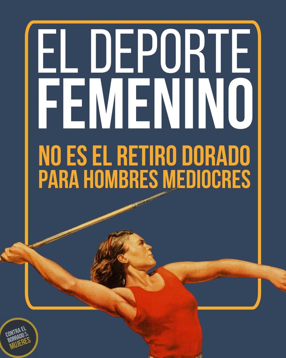 ContraBorrado's tweet photo. Las categorías deportivas femeninas son para las mujeres. https://t.co/MEh9ayxoch