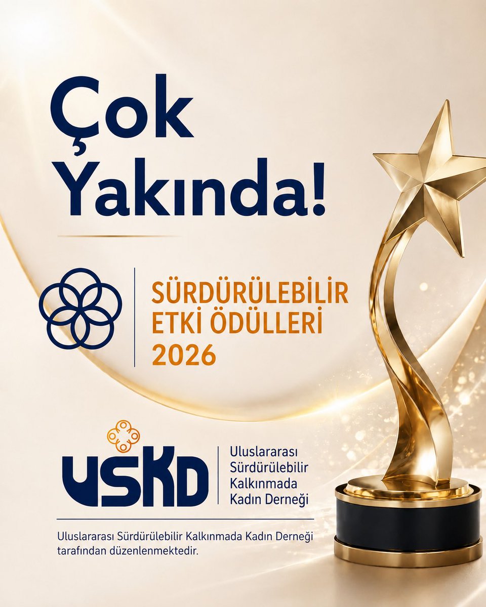 Uskdglbl's tweet photo. USKD Sürdürülebilir Etki Ödülleri 2026 - Detaylar Çok Yakında Sizlerle! https://t.co/hsKNPnvbsm