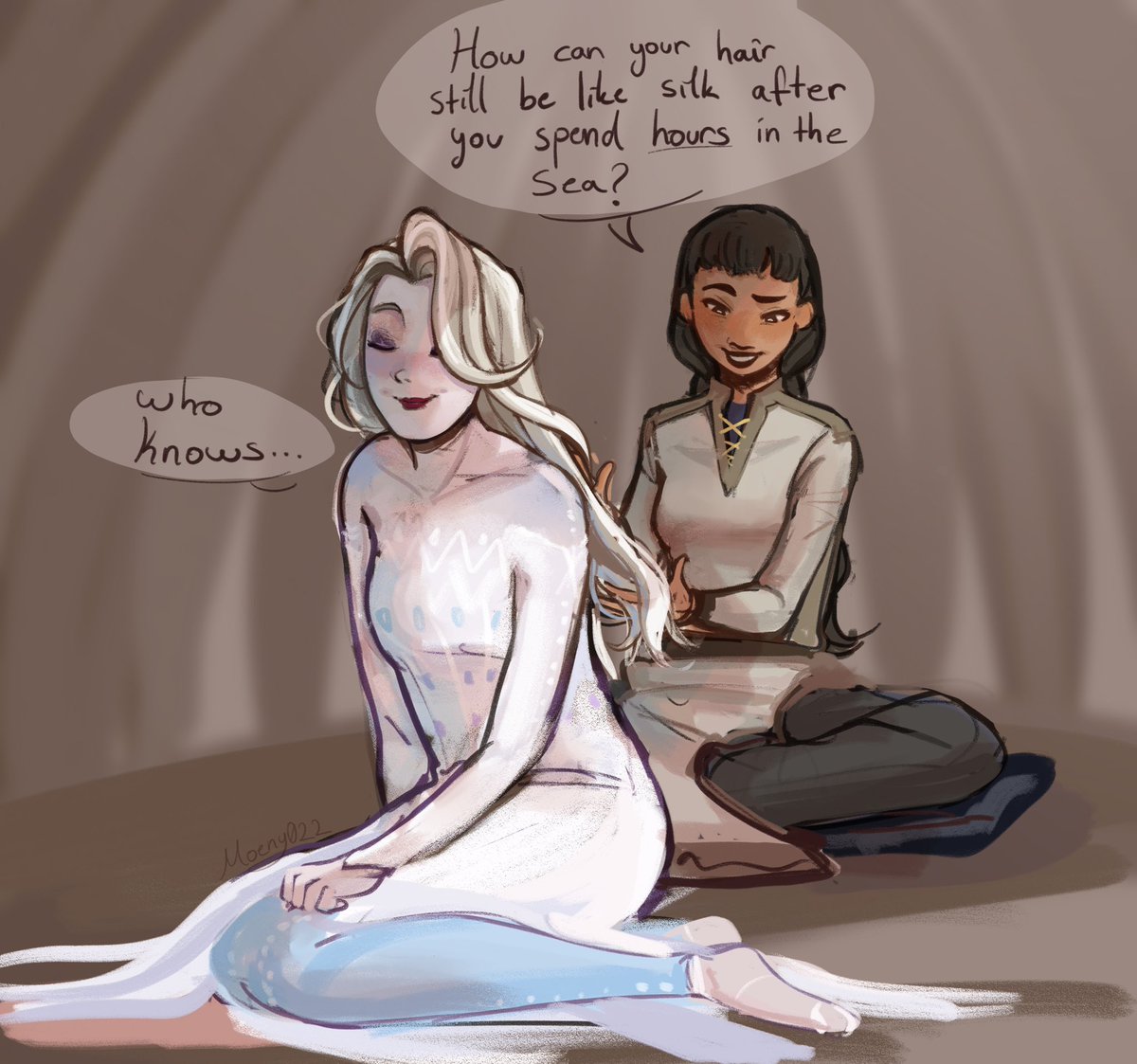 Moeny022's tweet photo. They’re flirting like stupid teenagers #elsamaren https://t.co/C8DayYwPwU