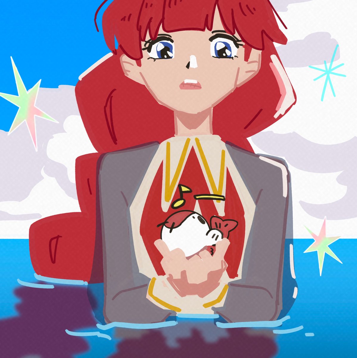 hamoo8686's tweet photo. 昔の絵ぽく描いてみようと思ったけど、なんか違うかも
退化した?🤣 https://t.co/afIztq1HeA