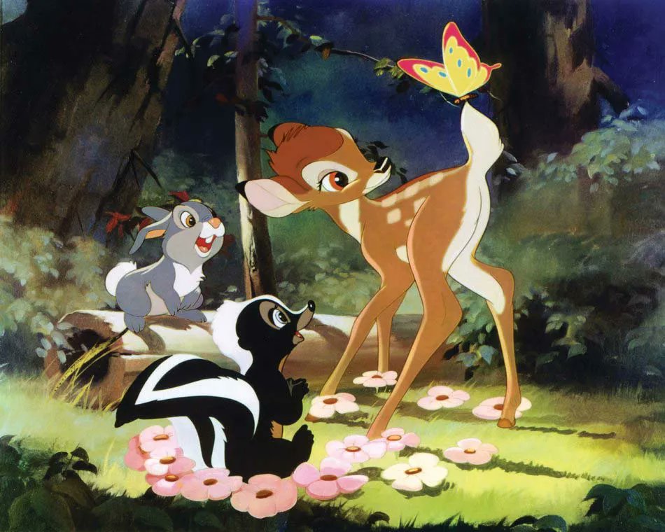 PopBase's tweet photo. ‘Bambi’ was released 84 years ago today. https://t.co/nyKyFF7QN1