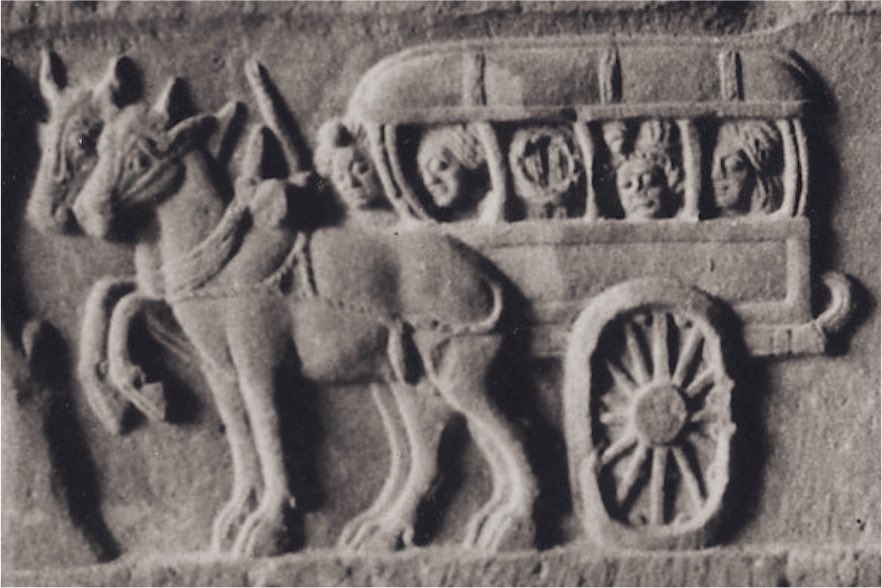 Yaduvam's tweet photo. Such a cool looking bullock cart relief from ancient Mathura! https://t.co/LbF11ouzRg