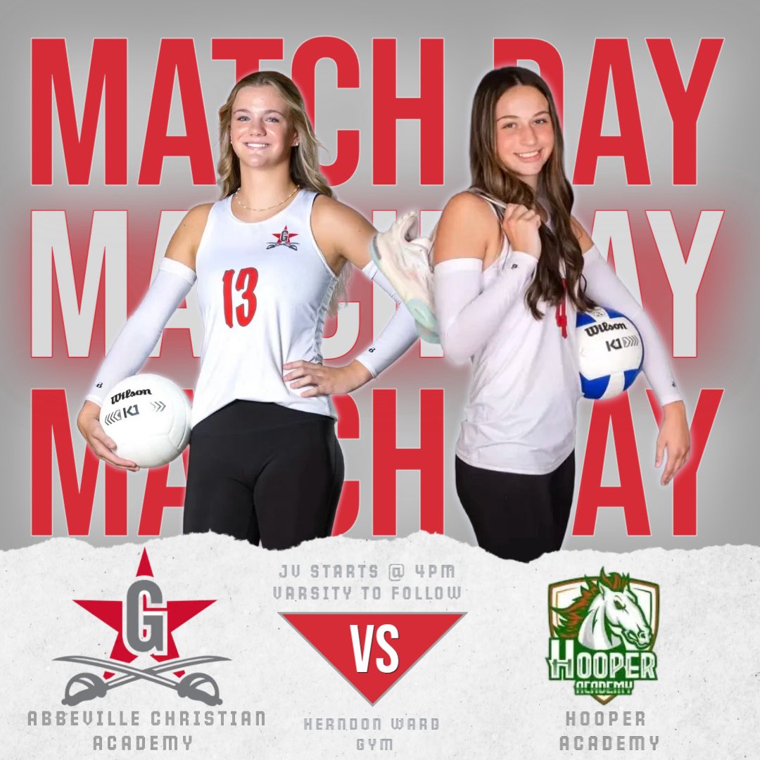 ACAGeneralsAth's tweet photo. Lady Generals Volleyball will host Hooper Academy for their first home match of the season. Come out and support our ladies!! 

🆚: Hooper Academy
🕰️: JV-4:00/V-5:30
📍: Herndon Ward Gym, 100 Armory St 

#GoGenerals #LeadTheCharge 🔴⚪️⚔️ https://t.co/hnSwFwY4j8
