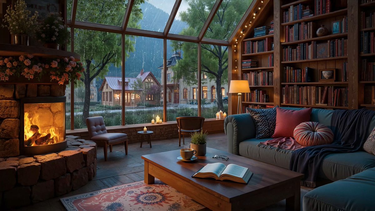AHMEDah49544589's tweet photo. Cozy rainy Sunday: mug of hot cocoa, warm blanket, and a good book by the window. Perfect little escape from the week’s rush. https://t.co/Ct4UoPVlpf