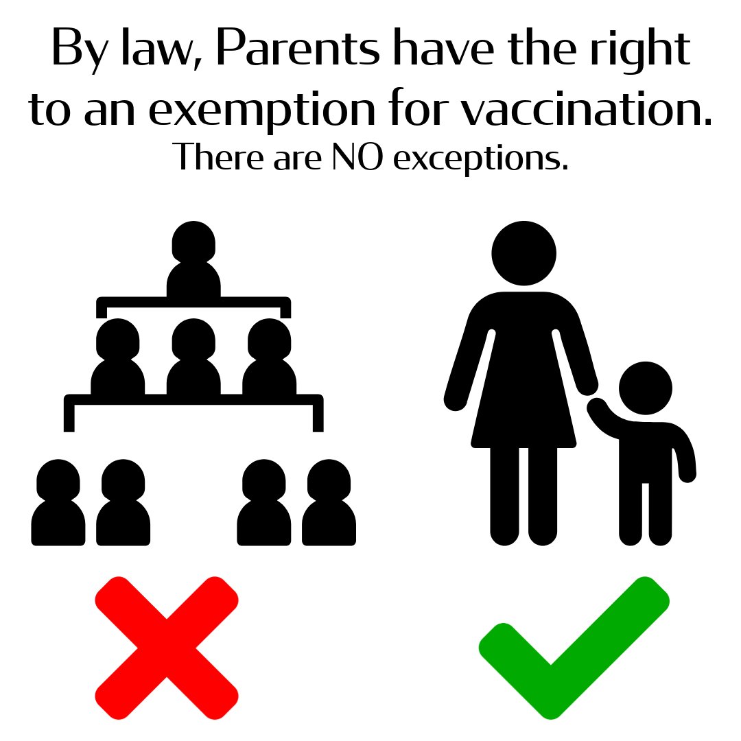 MI4VaxChoice's tweet photo. 🚨Michigan Parents: Your statutory right to a vaccine exemption is being quietly cut off.

Parents, you have the right to exempt your children from exemption with a written statement handed in to your school 

Michigan law (MCL 333.9215(2)) says you can exempt your child from school immunization requirements by simply giving the school a written statement of your religious or other objection. No health department visit required. No certified form required.

But that’s not what’s happening.

Schools are refusing those written statements. Instead, they’re telling parents they must go to the local health department, sit through education, and get a “certified” form.

Now MDHHS is rebranding that administrative process as an “exemption” (often calling it “Immunization Exemption – formerly known as waiver”). This is a sleight of hand. The real statutory exemption — the one the Legislature gave you — is being erased in practice while they put the agency’s version in its place.

The written statement pathway is being shut down.

Know your rights. Document every refusal (email, video). The statute still exists — even if MDHHS and schools act like it doesn’t.  

#Vaccines