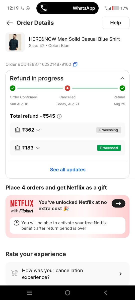 SatyamT27326744's tweet photo. This is the facility of our Flipkart. Delivery was to be done on 25th August but my order has been cancelled by them. Now I will never use Flipkart or anyone else. I would recommend walking thank you flipkart @flipkartsupport @Flipkart https://t.co/Zm3AeM2DOg