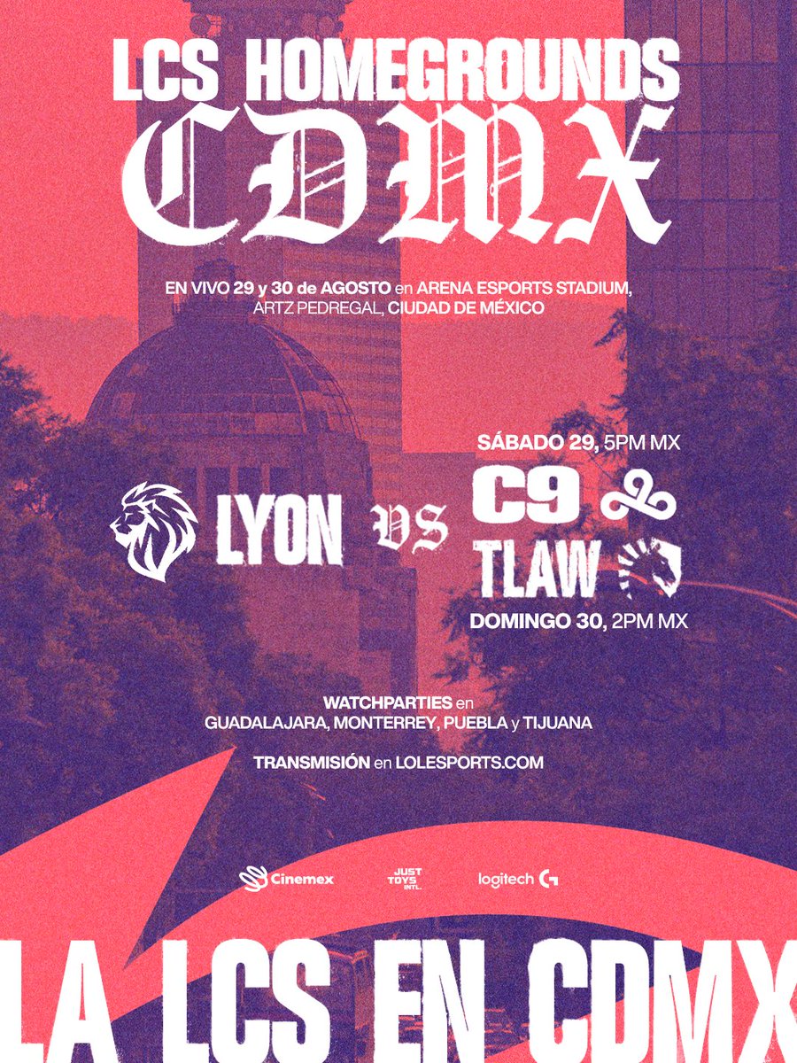 LyonLATAM's tweet photo. Se va a comer bien en la LCS HOMEGROUNDS CDMX.