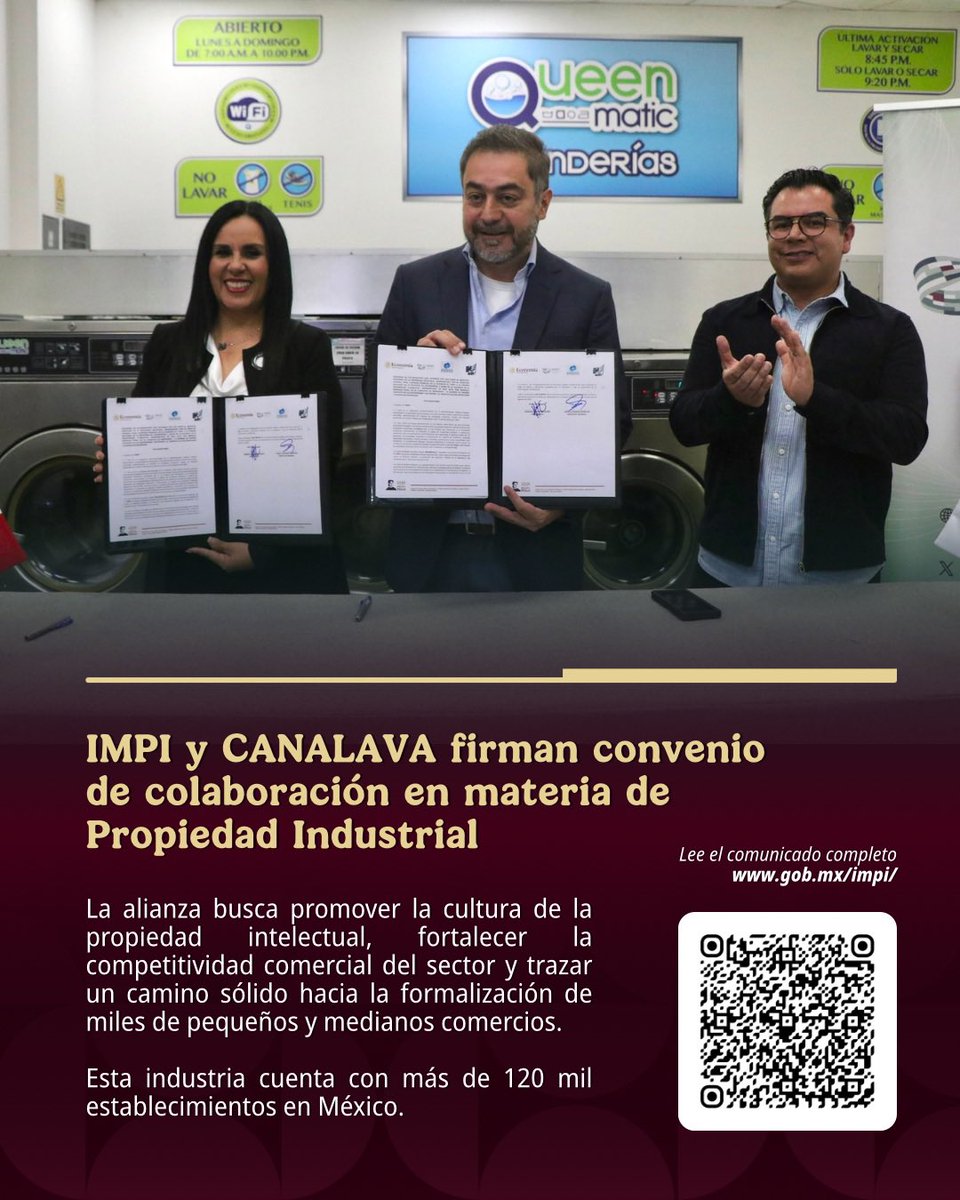 IMPI_Mexico's tweet photo. #ComunicadoIMPI

“IMPI y CANALAVA firman convenio de colaboración en materia de Propiedad Industrial”

📖https://t.co/R3YaMTJJyK

📸https://t.co/L6vkSlGYRH https://t.co/KXu2wEBqH2