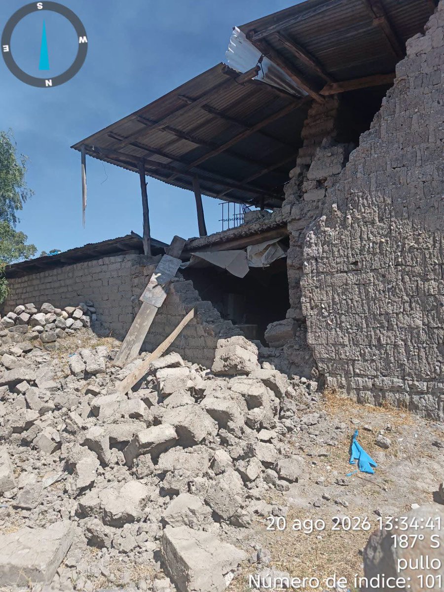 Epicentro_TV's tweet photo. Impresionantes imágenes del terremoto en Ayacucho. Ya se reportan viviendas severamente averiadas. https://t.co/LddiKUbBza