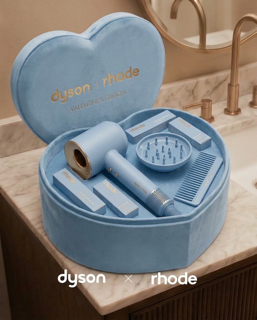 geniuswomanvibe's tweet photo. dyson × rhode in baby blue? yes pls https://t.co/jf1NwzRpuR