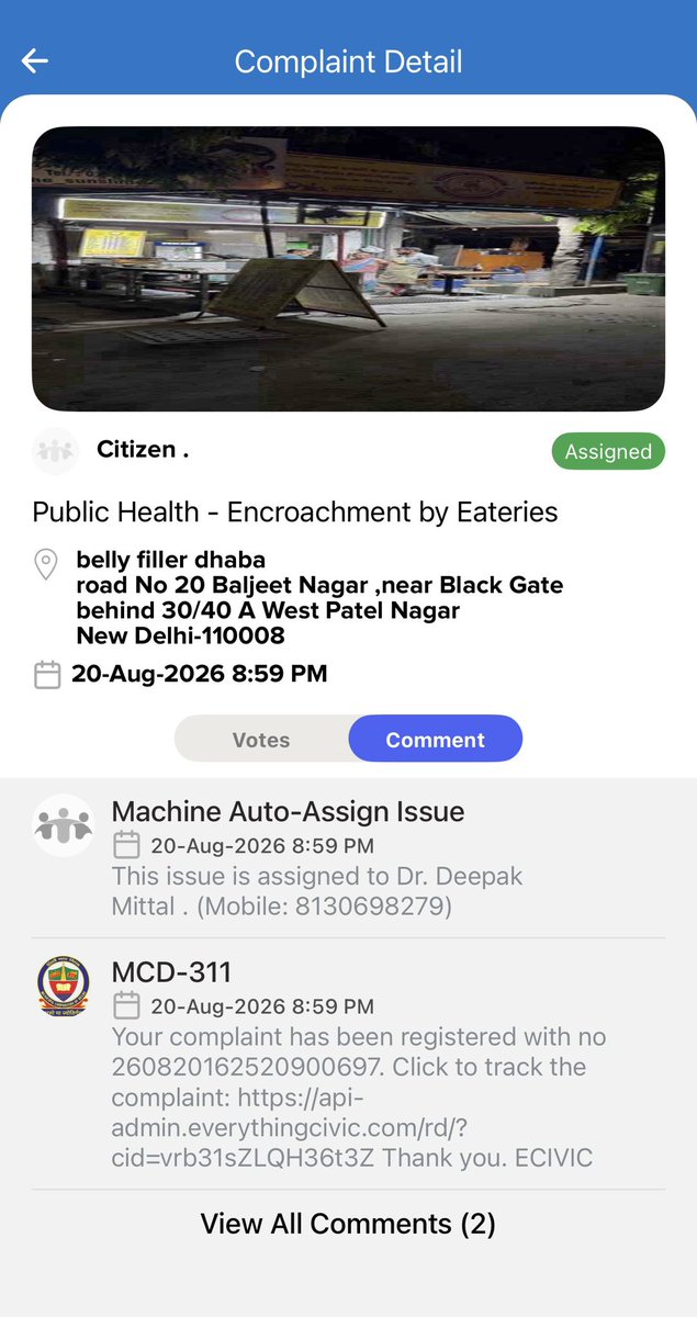 hims_him's tweet photo. @MCD_Delhi @kbzdc 

Kindly arrange to remove encroachment and road blocking by Dhaba named belly filler.

Attitude of encroachers !!! https://t.co/lbuAsDOLDD