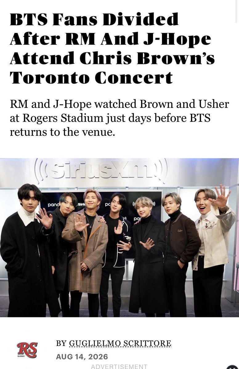 NekareVK's tweet photo. Rolling Stone in Canada also wrote an article after what happened at cb’s concert:

🔗 https://t.co/VTWtM7FkYx

#가해자반대ARMY
#폭력반대ARMY
#ARMYsAgainstAbusers
#ARMYsAgainstChrisBrown
#방탄소년단 https://t.co/WyRvORGZfz