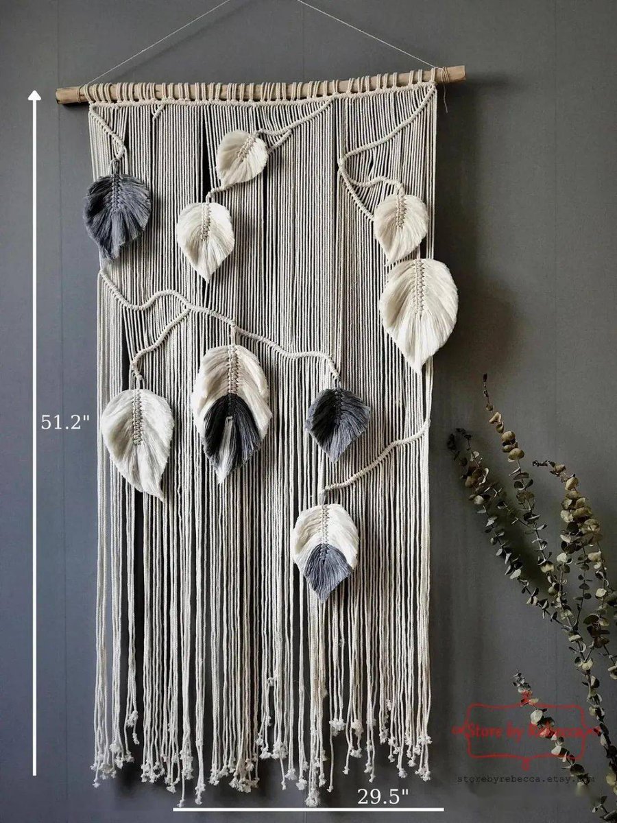 Kumquat58's tweet photo. Just finished this DIY macramé plant hanger with my old cotton rope! Looks way better than I expected  #HandmadeDiY https://t.co/Wdc35Gyh4i