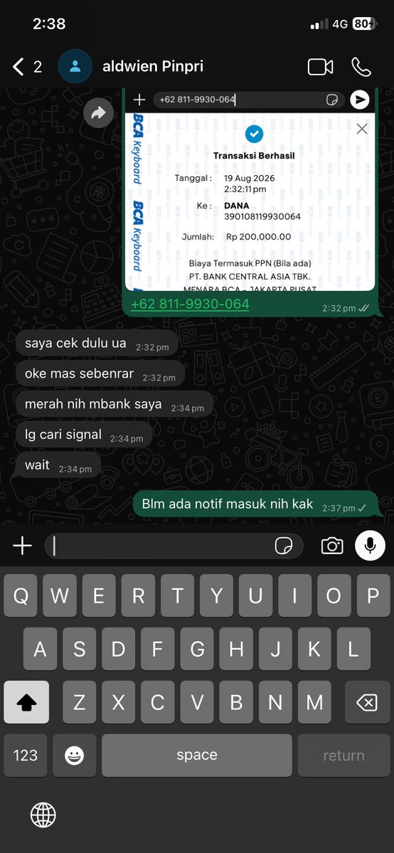 yello_wiii's tweet photo. Yahh si penipu ulung bawa kabur 200rb gua, gua dapet identitas nyaa. 

Tertera ya nomor nya 08119903064
Namanya Aldwien Putra Prihardianto

Mana gua dapet lagih muka orangnya 
#pinpri #dapin #zonauang https://t.co/kXPBoBo2Pc