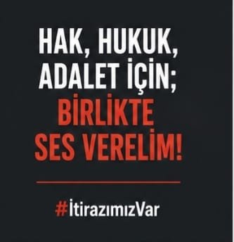 Bursa_KHK16's tweet photo. Yalnızca KHK’lıların yaşadığı hak kayıplarına değil; 
düşüncesi, görüşü veya inancı ne olursa olsun insanların özgürlükleri kısıtlanmasına itiraz ediyoruz.
Bugün başkasının hakkına sahip çıkmazsak, yarın kendi hakkımızı savunacak bir hukuk düzeni bulamayabiliriz..
#İtirazımızVar https://t.co/Gah5KrjdN8