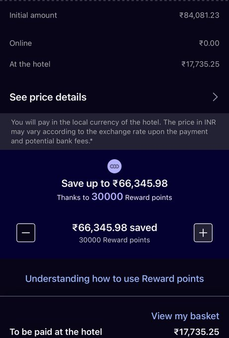 ferhzio's tweet photo. Accor loyalists why cant i use more of my available points 
The cursor is maxing at 30k https://t.co/dE4vULp5he