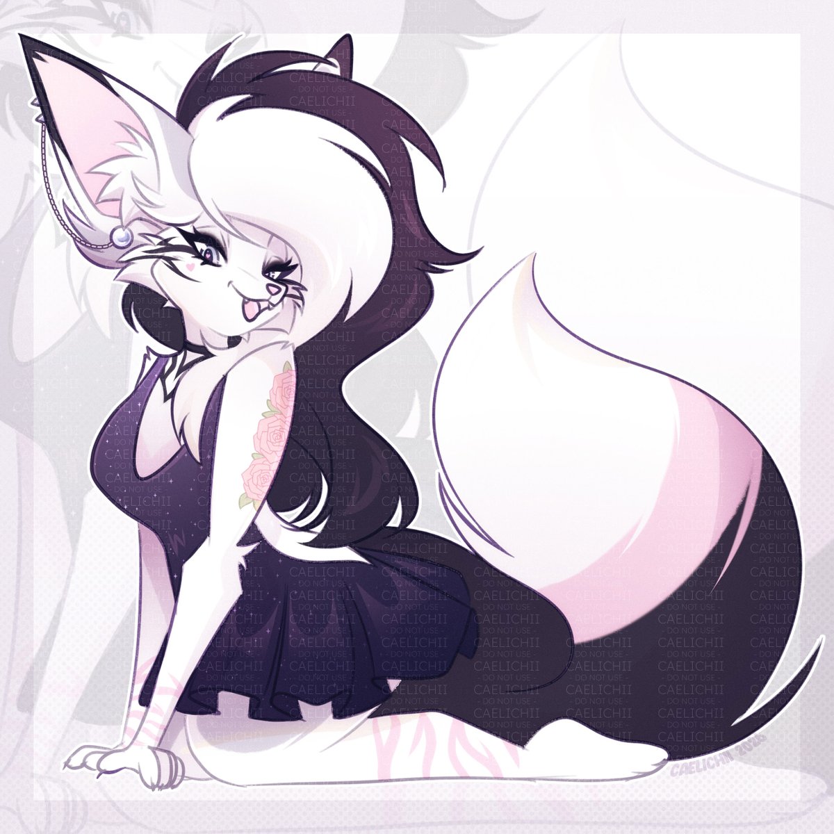 Caelichii's tweet photo. Oh Selene my beloved~  🩵
I have a weakness for pretty fox designs, especially fennecs. https://t.co/OUNZmB8rtu